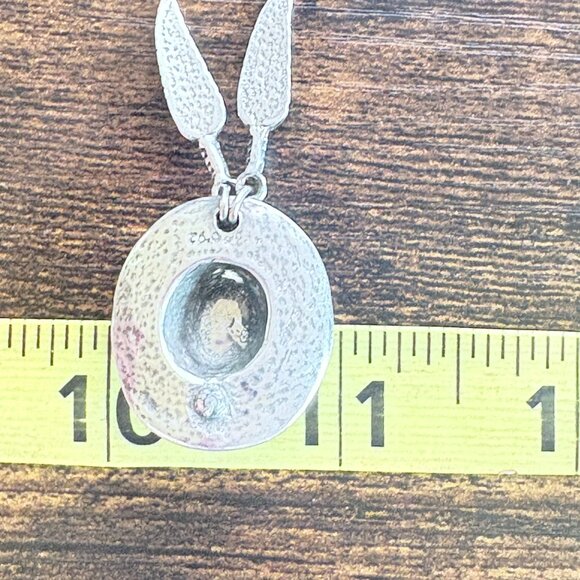 VTG Sterling Silver 925 Cowboy Hat Feather Dangle Earrings Size 2" Length - Picture 8 of 9